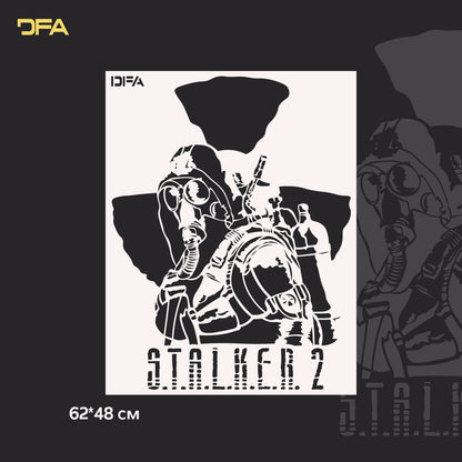 Stencil DFA Stalker for plaster and paint 0.3-1mm (X00124)