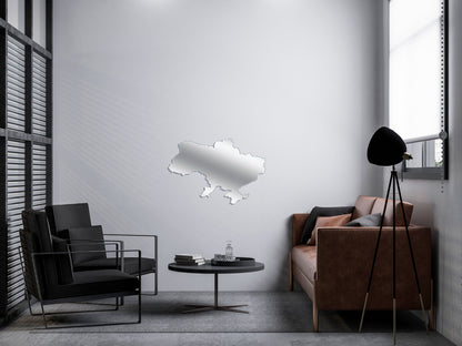 A stylish accent in your interior: Mirror decor Map of Ukraine DFA (YA00042)