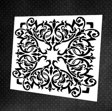 Stencil DFA Square pattern, for plaster and paint 0.3-1mm (K00034)