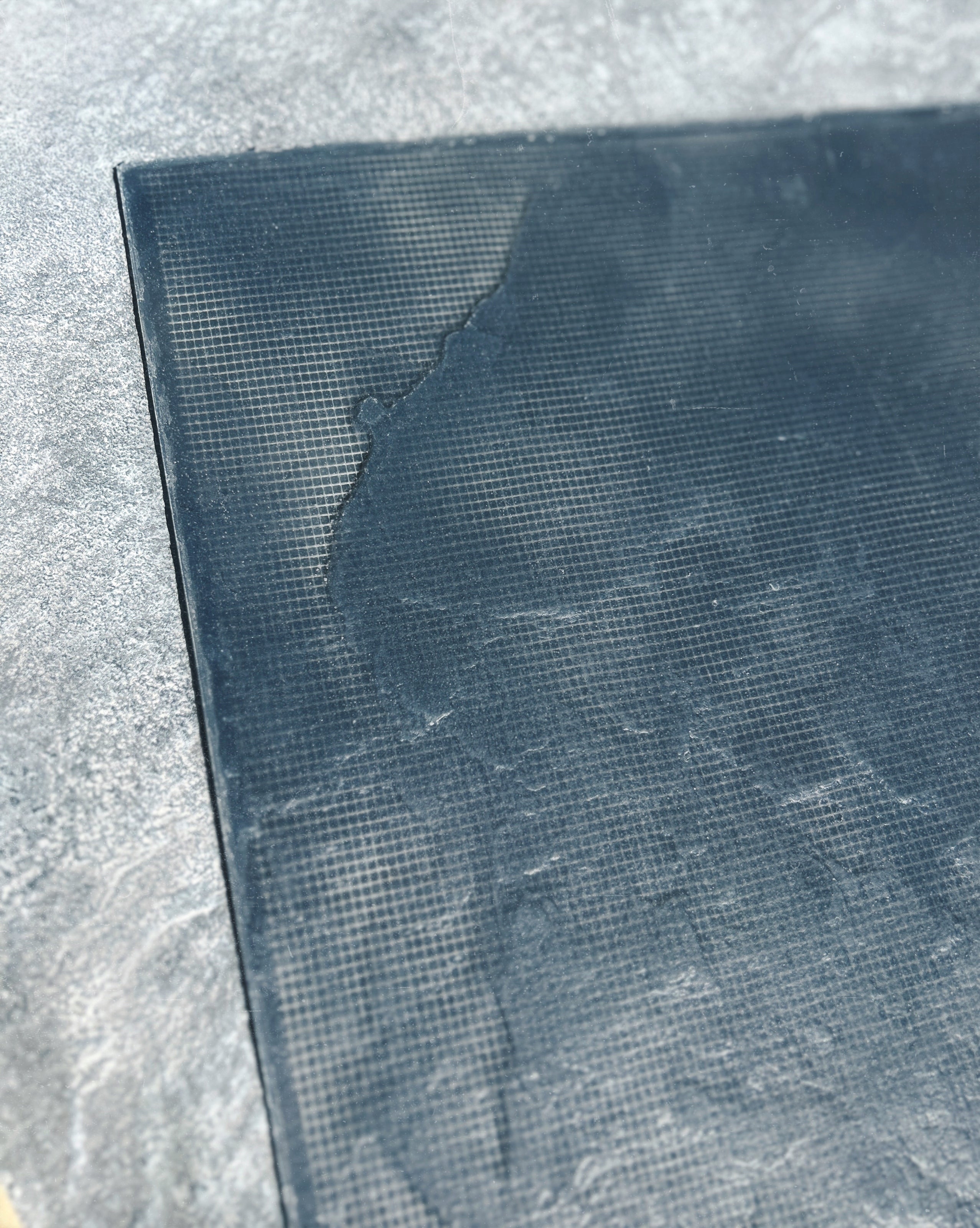 Silicone impression for decoration Stone texture 2 (black) W00027