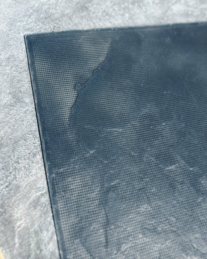 Silicone impression for decoration Stone texture 2 (black) W00027