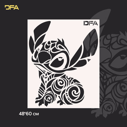 Stencil DFA Stitch reusable for plaster and paint 0.3-1mm (E00054)