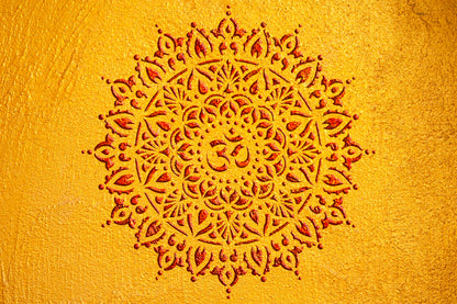 Stencil DFA reusable Round pattern for plaster and paint 0.3-1mm (С00098), 1mm - For plaster