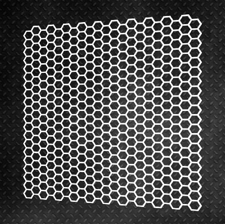 Trendy geometric decor in a few steps with DFA stencil Geometry Honeycomb 0.3-1 mm (G00030)