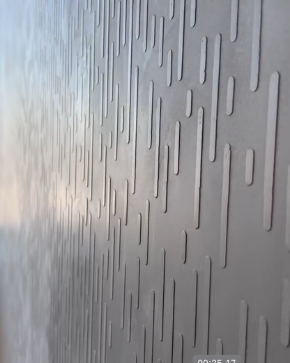 Modern design with stencil DFA Geometry for decorative plaster and paint 0.3-1 mm (G00012-d)