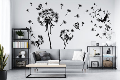 DFA Reusable stencil for decorative plaster Dandelion for plaster and paint 0.3-1mm (P00079)