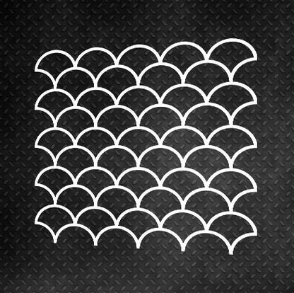 Reusable stencil DFA for decorative plaster Geometry Large scales for plaster and paint 0.3-1mm (G00051)