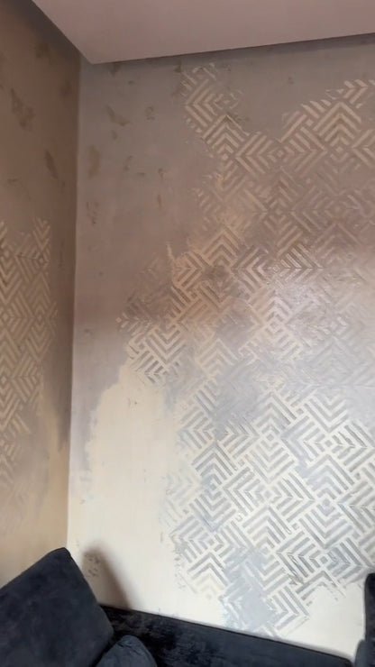 DFA stencils for decoration (Geometry 11 + Geometry 15) for plaster and paint 0.3-1 mm (N00132)