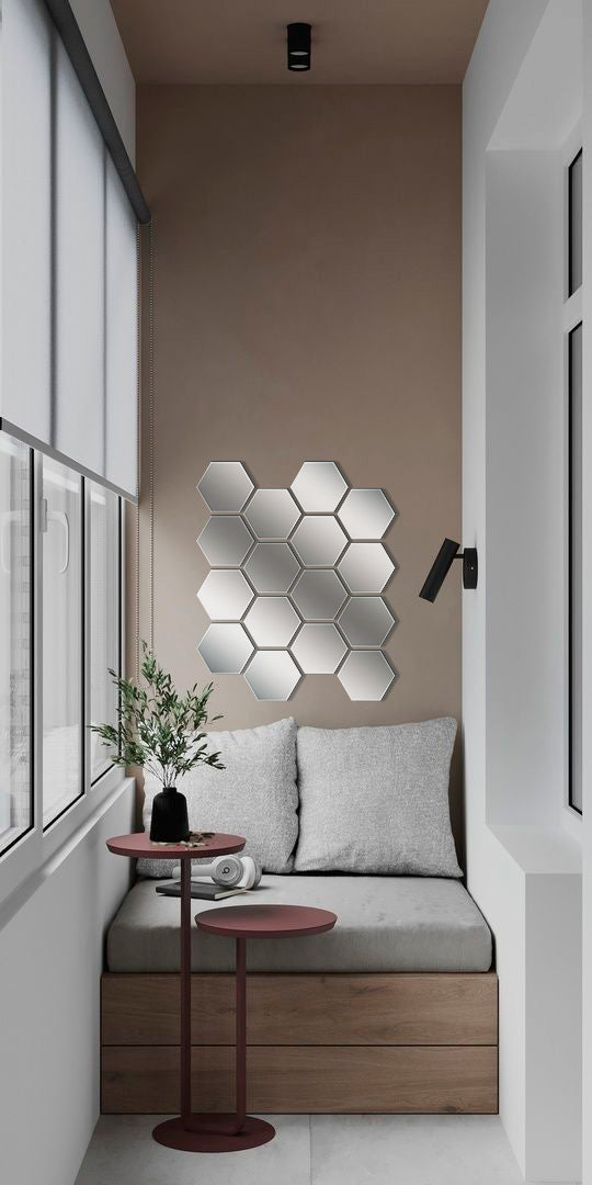 Mirror decor DFA Sota - visual expansion of space and elegance, 8 pcs/16 pcs (YA00027)
