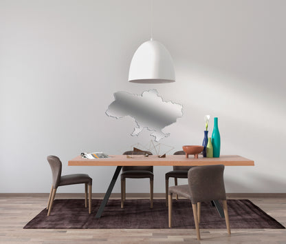 Mirror decor DFA Map of Ukraine: a symbol of unity in your home (YA00041)