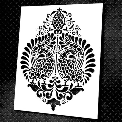 Elegance and classic with DFA stencil Royal Damask 0.3-1 mm (D00022)