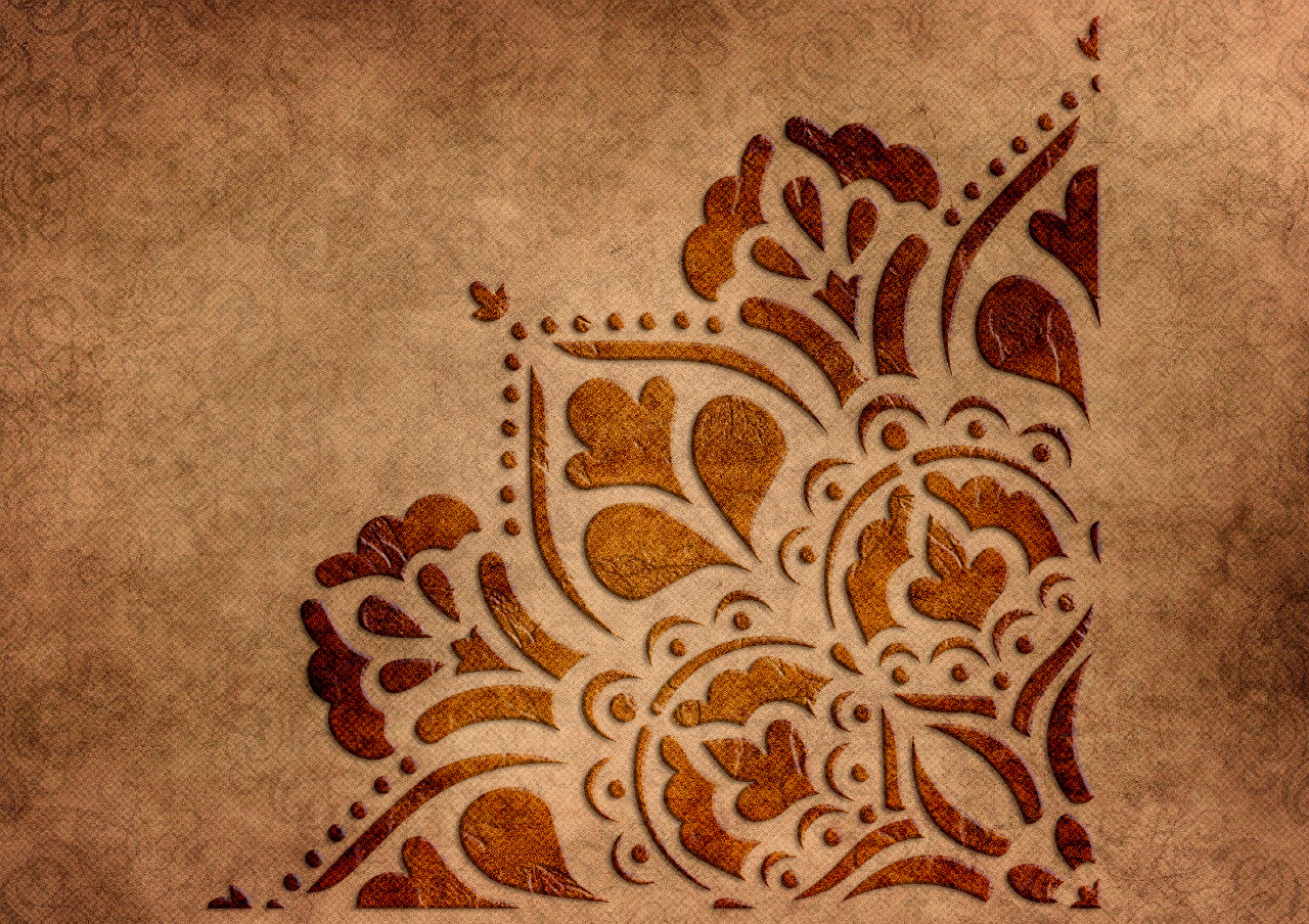 Stencil DFA reusable Round pattern for plaster and paint 0.3-1mm (С00093), 1mm - For plaster