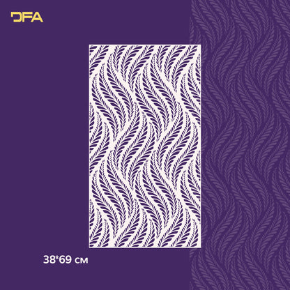 Stencil nature DFA for walls for plaster and paint 0.3-1mm (P00132)