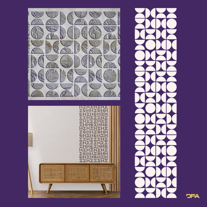 Stencil DFA for decoration Geometry for plaster and paint 0.3-1mm (G00140)