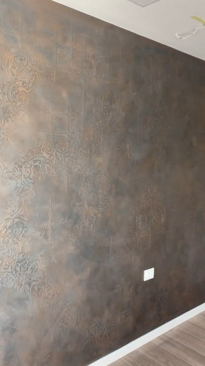 Stencils DFA set for decoration under plaster and paint (Damask 25 + Damascus 22 + Oriental 21) 0.3-1 mm (N00130)