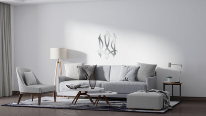 Ukraine in every detail: Stylish mirror Trident for the interior (YA00014)