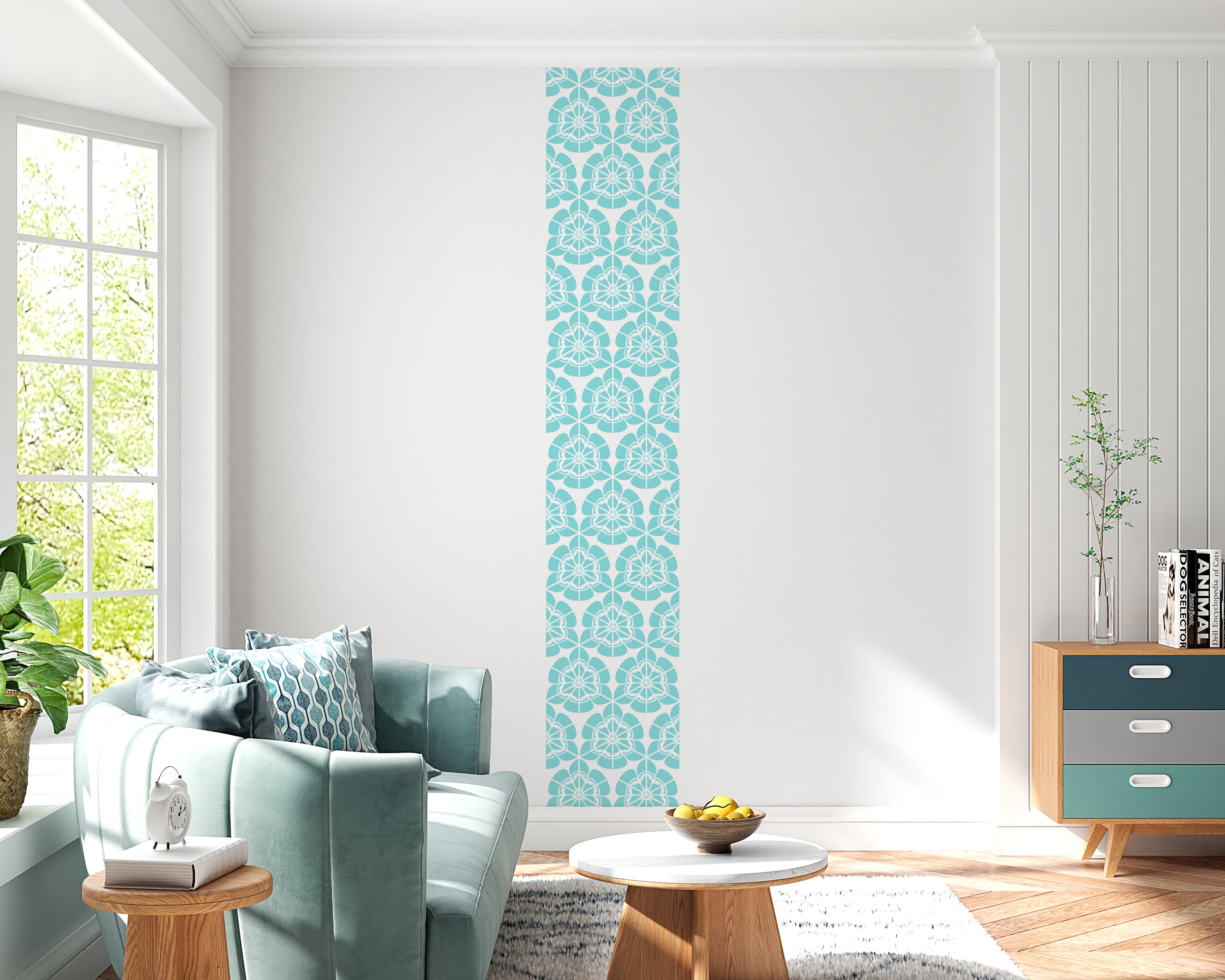 DFA nature stencil for walls for plaster and paint 0.3-1mm (P00133)