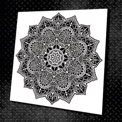 Stencil DFA reusable Round pattern 51 Mandala for plaster and paint 0.3-1mm (С00051)