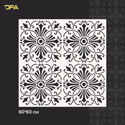 Stencil DFA Square pattern, for plaster and paint 0.3-1mm (K00109)