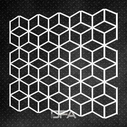 Create creative walls: Geometric ornaments for decorative plaster and paint 0.3-1 mm (G00044)