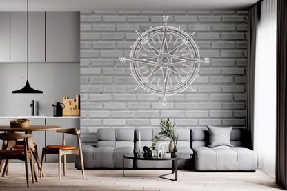 Stencil DFA reusable Round pattern 35 Compass 2 for plaster and paint 0.3-1mm (С00035), 1mm - Under plaster