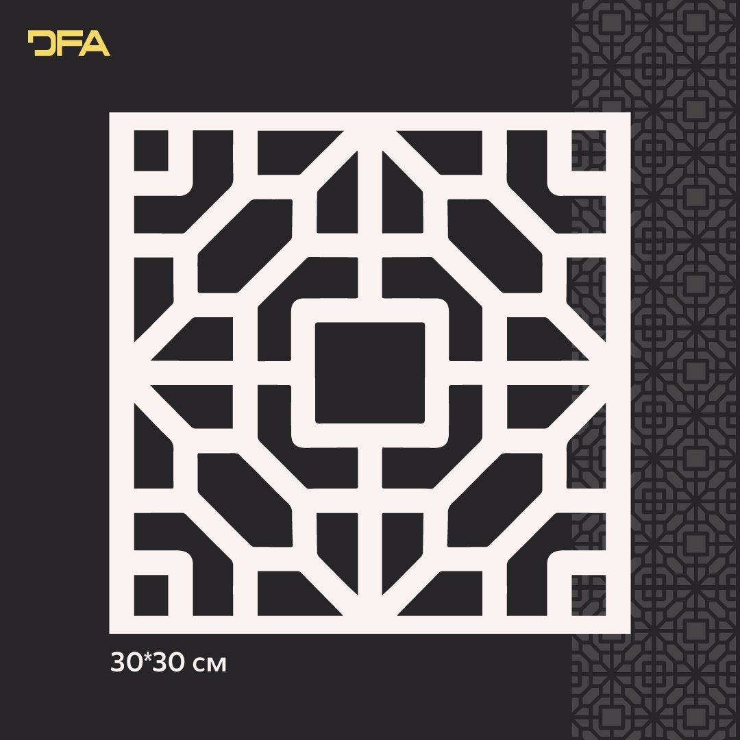 Stencil DFA Square pattern, for plaster and paint 0.3-1mm (K00092)