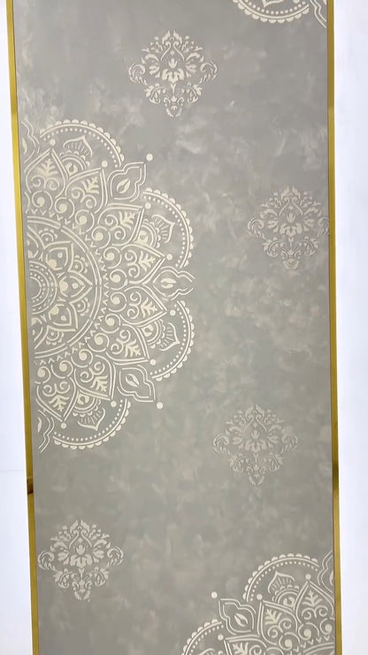 Set of 2 DFA Damask and Round Mandala Stencils: Spectacular Interior Decor 0.3-1 mm (N00140)