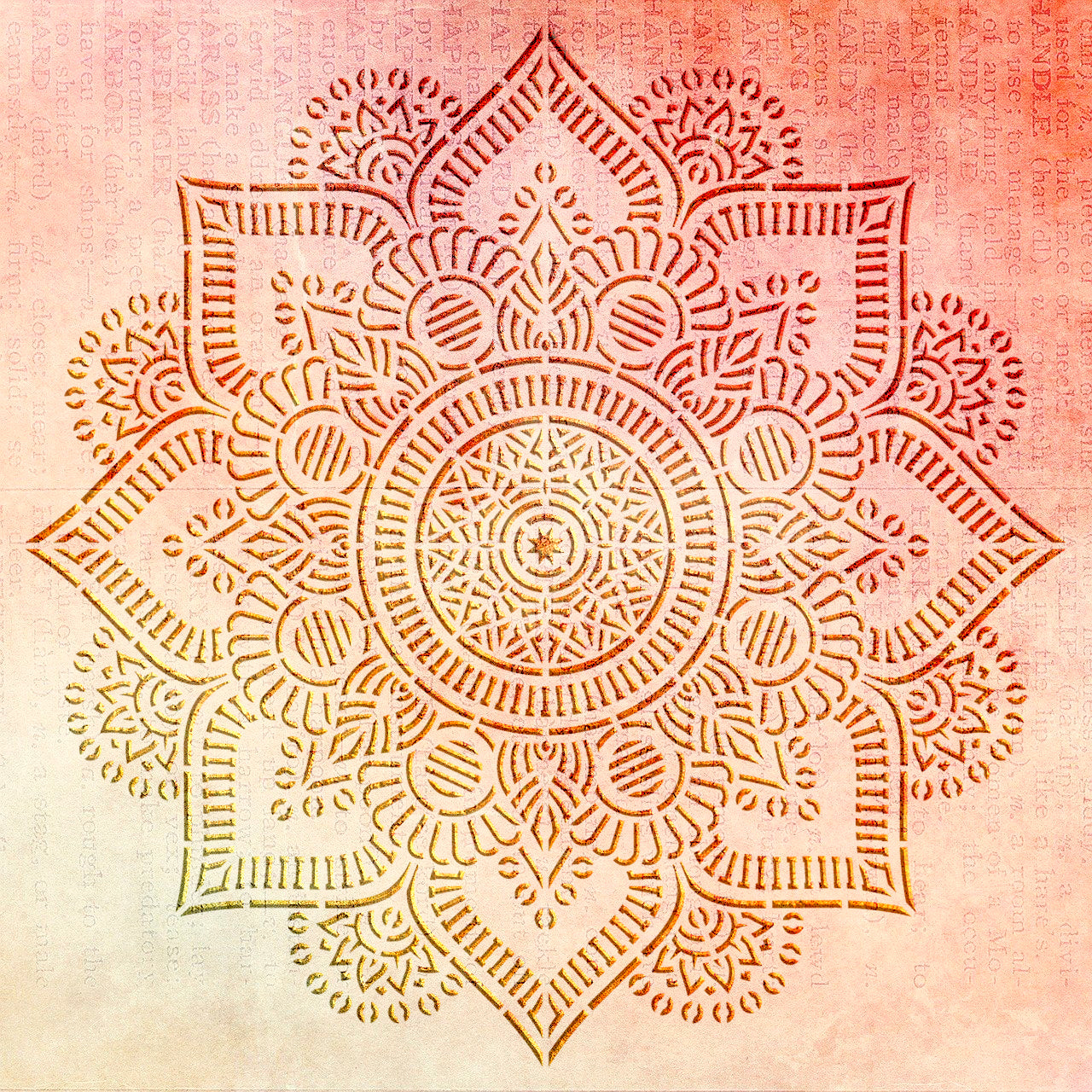 DFA Stencil "Mandala" - easily create beautiful and symmetrical decor 0.3-1 mm (С00139)