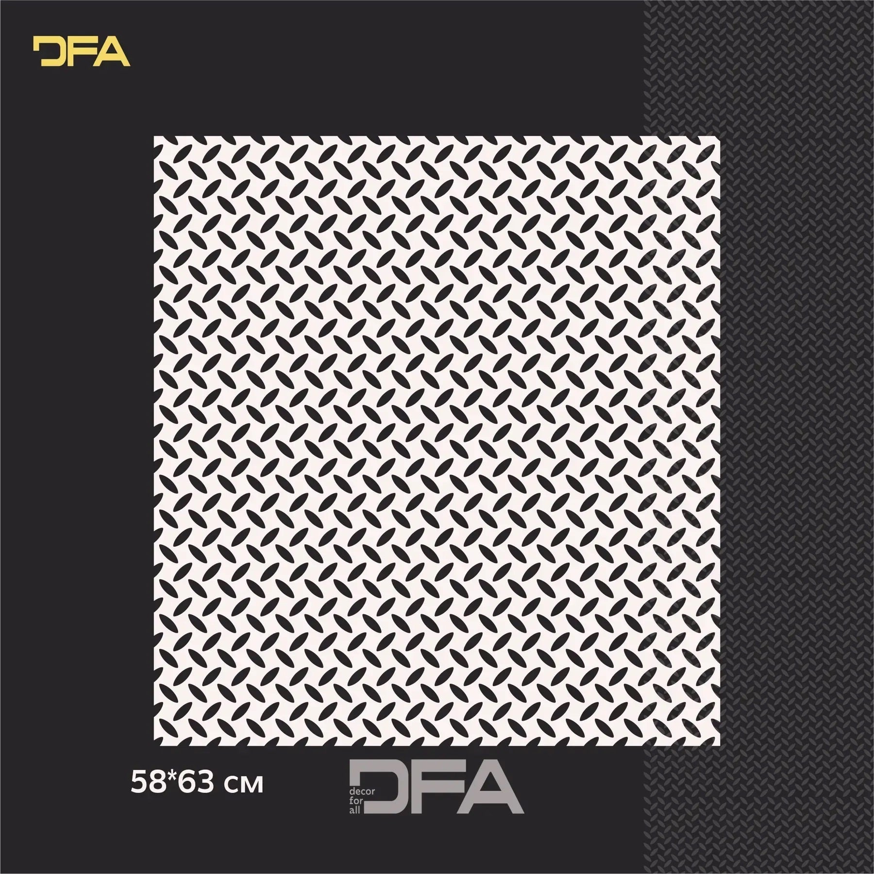 Loft style decor with DFA stencil - simple, effective, modern 0.3-1 mm (L00001-d)