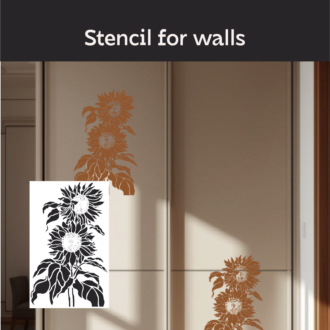 DFA Reusable Stencil "Nature" for Plaster and Paint 0.3–1 mm  (P00195)