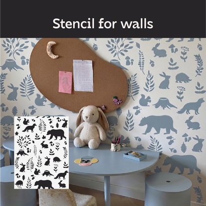 Forest-themed wall decor — creating a magical nursery atmosphere with DFA 0.3–1 mm (Е00092)