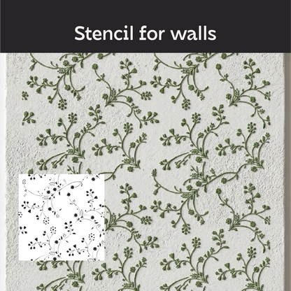 DFA Reusable Stencil "Nature" for Plaster and Paint 0.3–1 mm  (P00194)