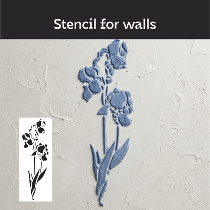 DFA "Flower" Stencil for Decoupage on Interior Decor Items (P00207)
