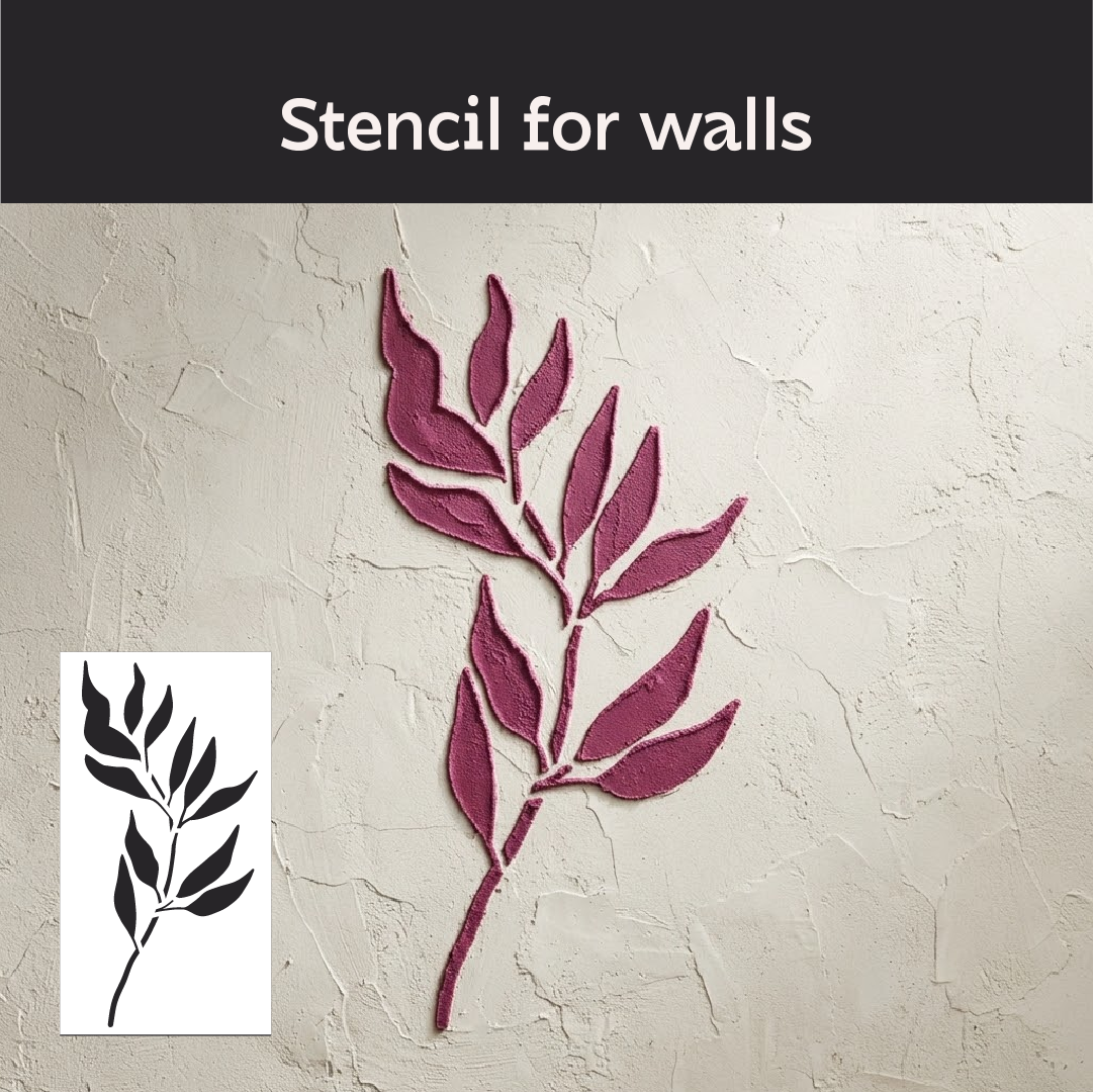 DFA "Flower" Stencil for Decoupage on Interior Decor Items (P00208)
