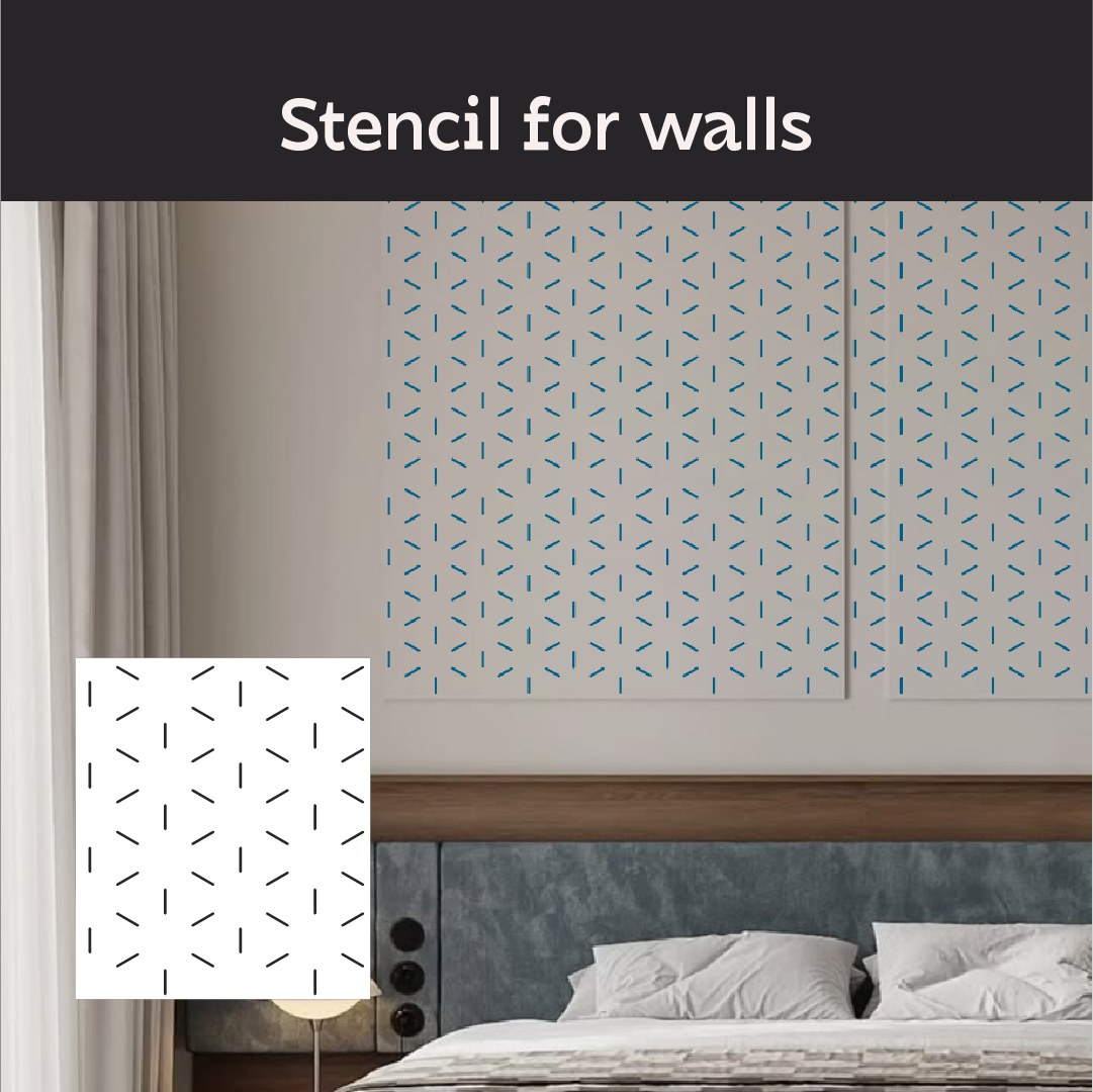 Create modern art decor with the DFA Loft stencil (0.3–1 mm, L00063)