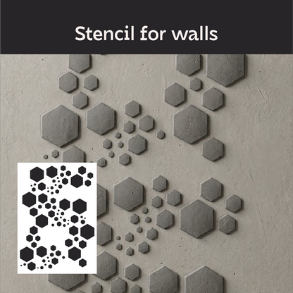Create modern art decor with the DFA Loft stencil (0.3–1 mm, L00067)