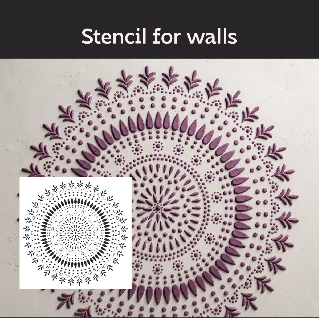 Elegant decorative accent – DFA stencil Round pattern 0.3-1 mm (C00153)