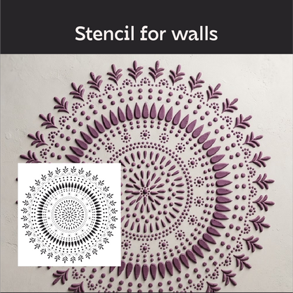 Elegant decorative accent – DFA stencil Round pattern 0.3-1 mm (C00153)