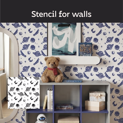 Space-themed walls — a magical nursery atmosphere with DFA 0.3–1 mm (Е00091)