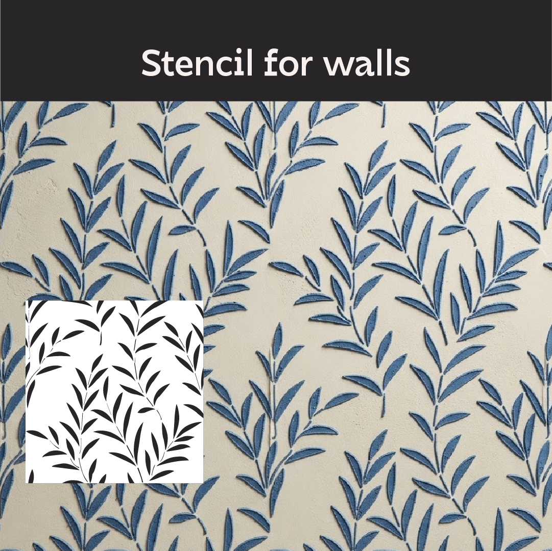 DFA Reusable Stencil "Nature" for Plaster and Paint 0.3–1 mm (P00196)