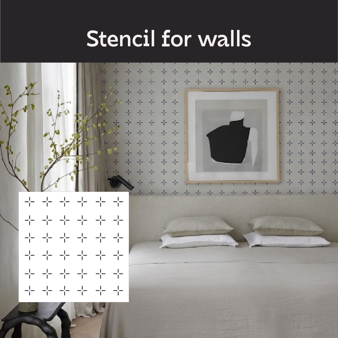 Create modern designs easily with the DFA Geometric Pattern 0.3-1 mm stencil (G00164)