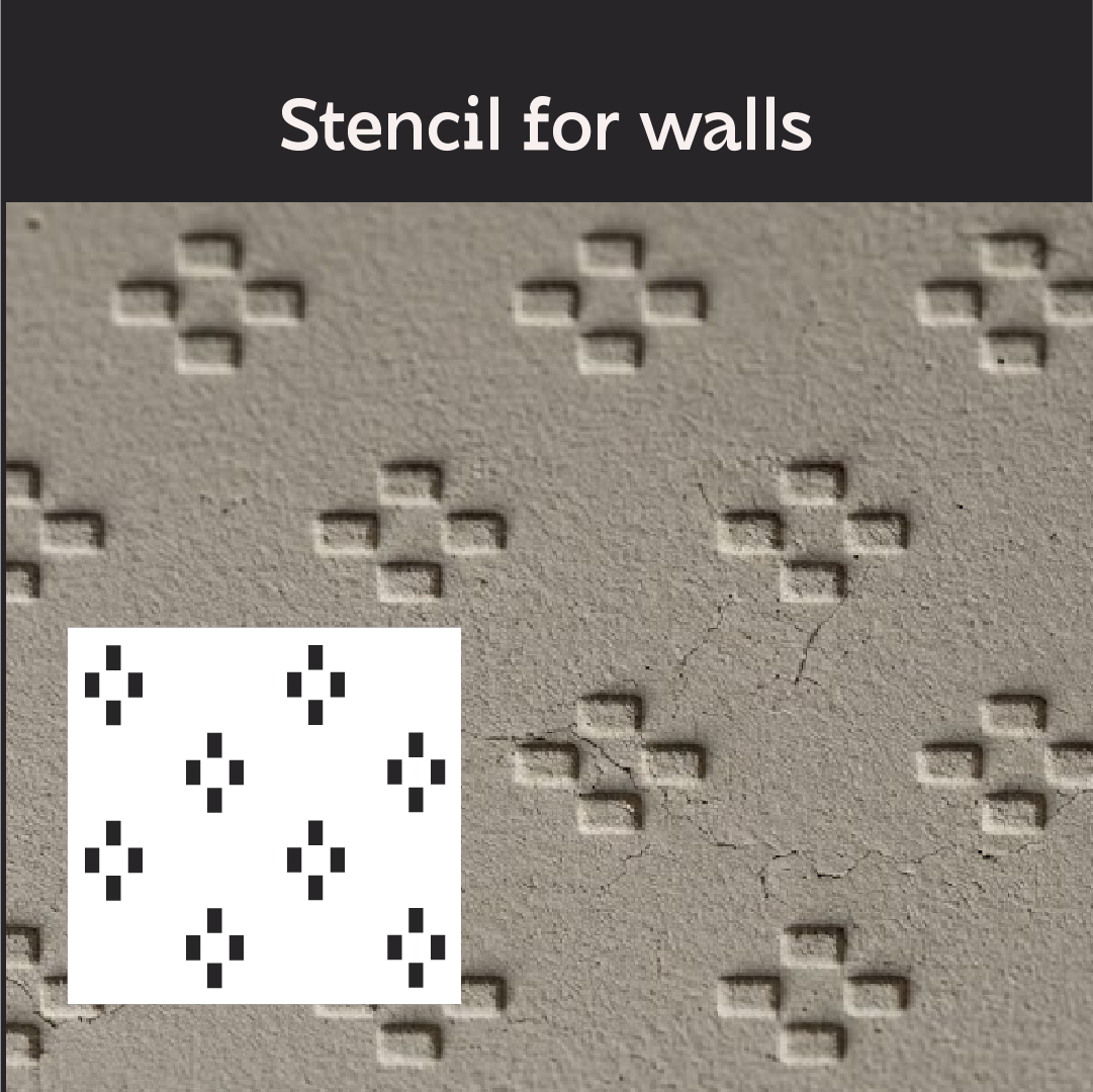 Create modern art decor with the DFA Loft stencil (0.3–1 mm, L00065)