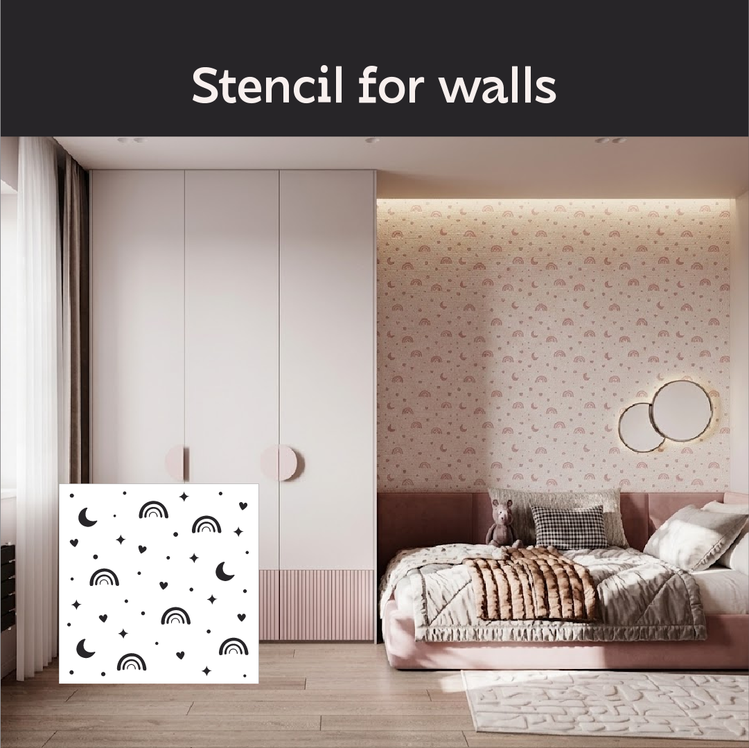 A moon on the walls – a magical atmosphere for a child's room with DFA 0.3–1 mm (E00100)