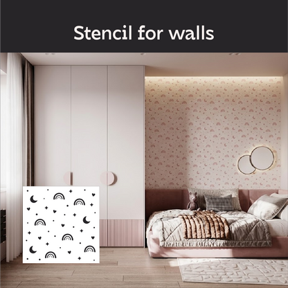 A moon on the walls – a magical atmosphere for a child's room with DFA 0.3–1 mm (E00100)