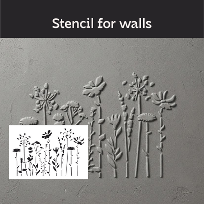 DFA Reusable Stencil "Nature" for Plaster and Paint 0.3–1 mm (P00198)