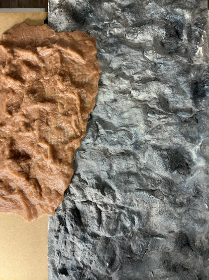 Silicone impression for decoration Stone texture (brown) W00012