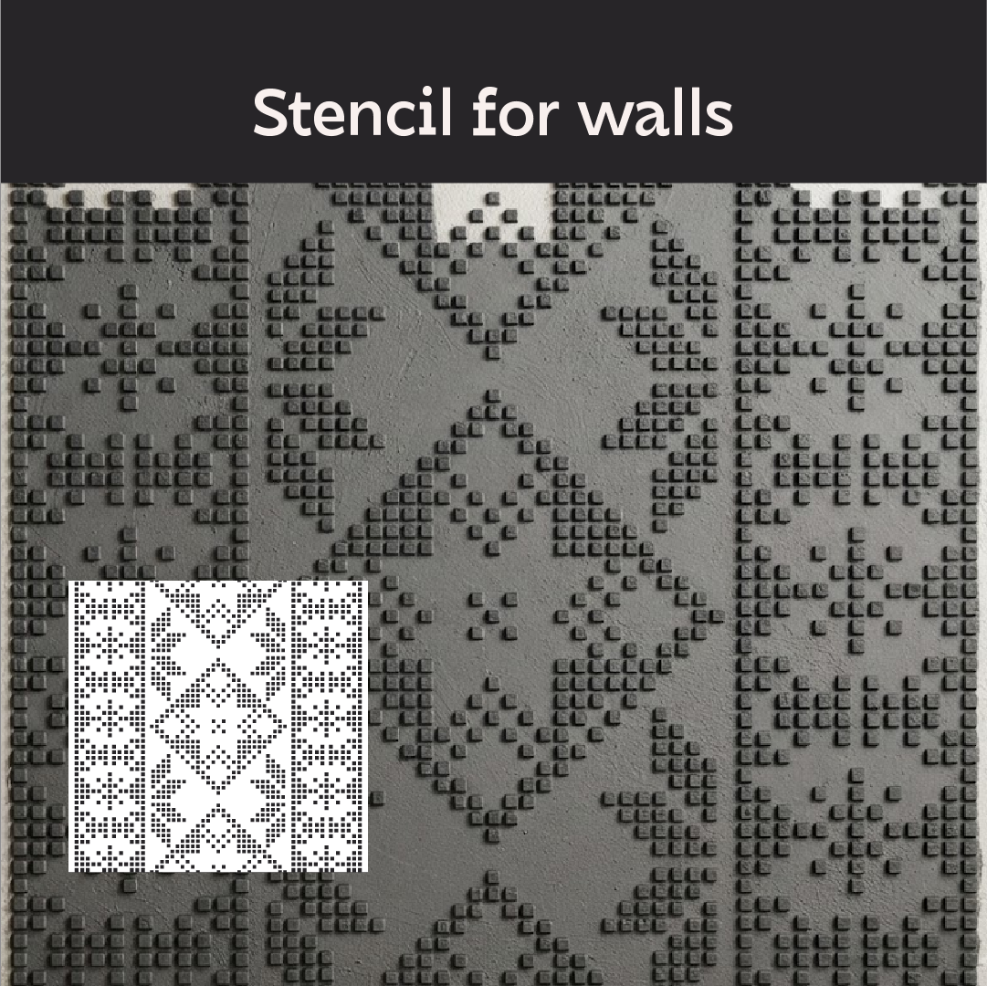 Stylish Ukrainian ornament easily with DFA Vyshyvanka stencil 0.3-1 mm (Z00091)