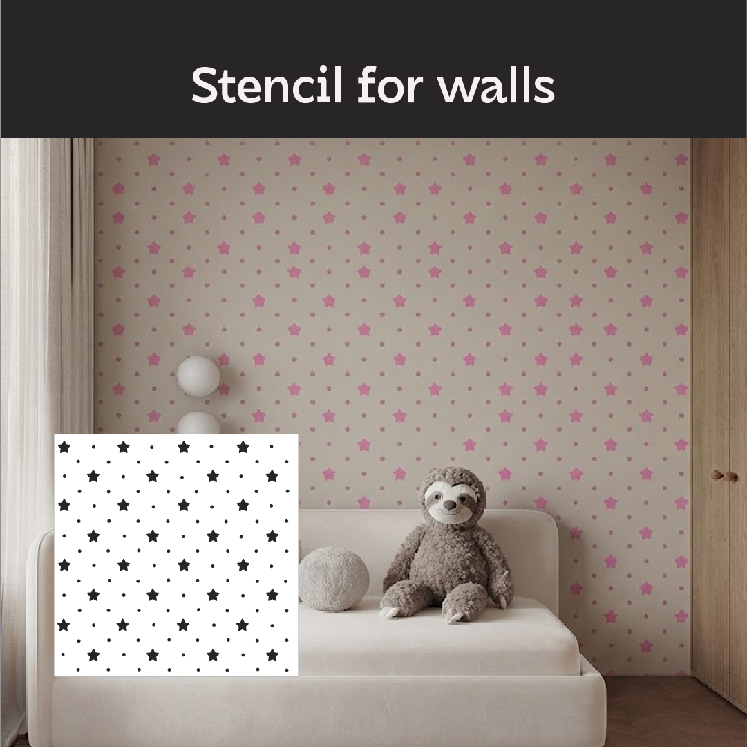 "Stars" photo wallpaper — a magical atmosphere in the children's room (DFA material 0.3–1 mm, art. E00094)