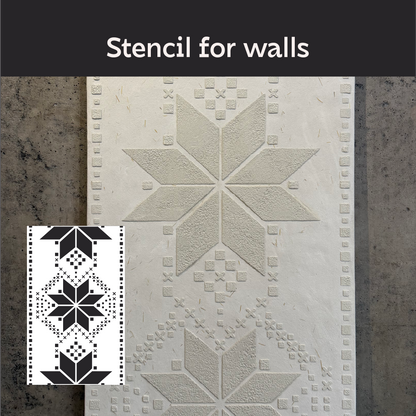 Stylish Ukrainian ornament easily with DFA Vyshyvanka stencil 0.3-1 mm (Z00088)