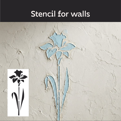 DFA "Flower" Stencil for Decoupage on Interior Decor Items (P00202)